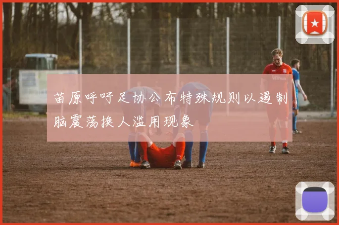 苗原呼吁足协公布特殊规则以遏制脑震荡换人滥用现象